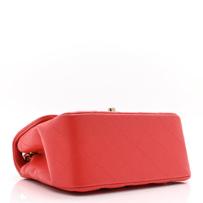 Chanel Lambskin Quilted Mini Square Flap Red 4 of 10
