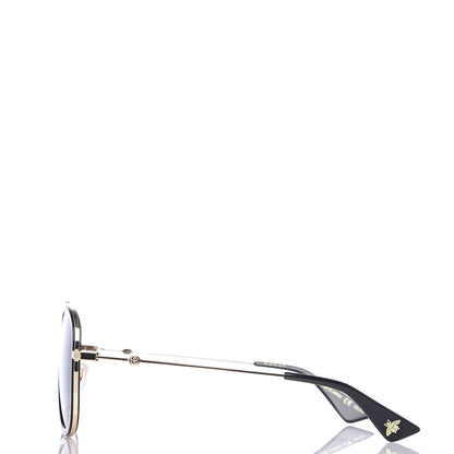 Gucci Aviator Sunglasses GG0062S Black Gold 2 of 8