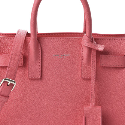 Saint Laurent Grained Calfskin Nano Sac De Jour Coral 12 of 12