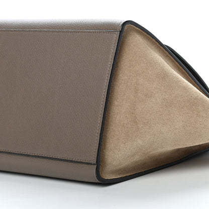 Celine Drummed Calfskin Suede Small Trapeze Souris 9 of 9
