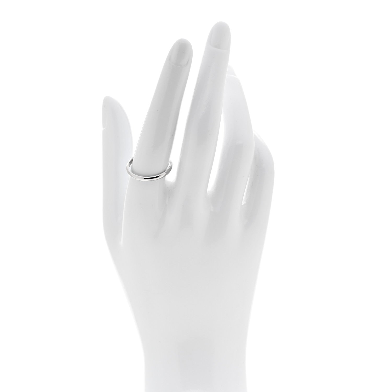Cartier Platinum 2mm 1895 Wedding Band Ring 58 8.5 2 of 4