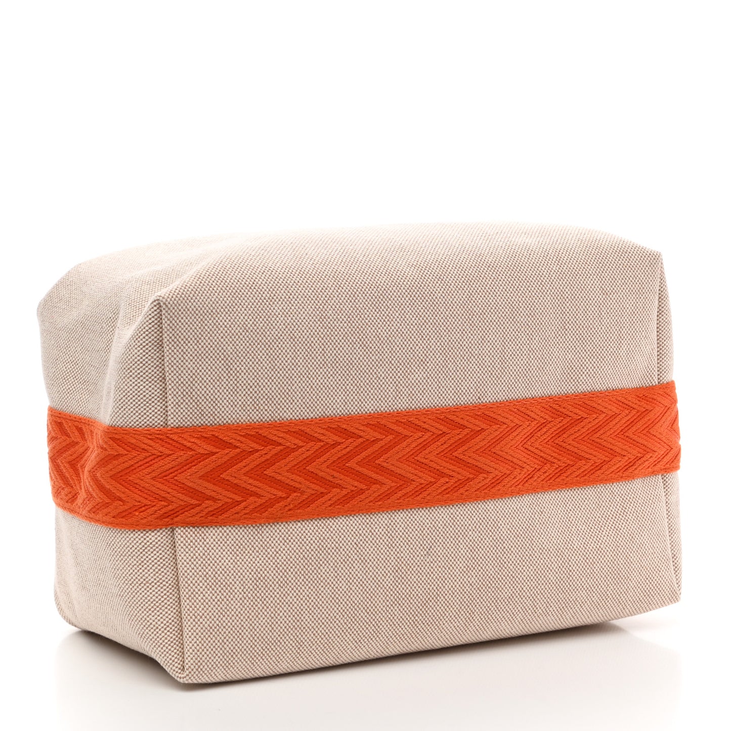Canvas Large Bride-A-Brac Pouch Natural Orange