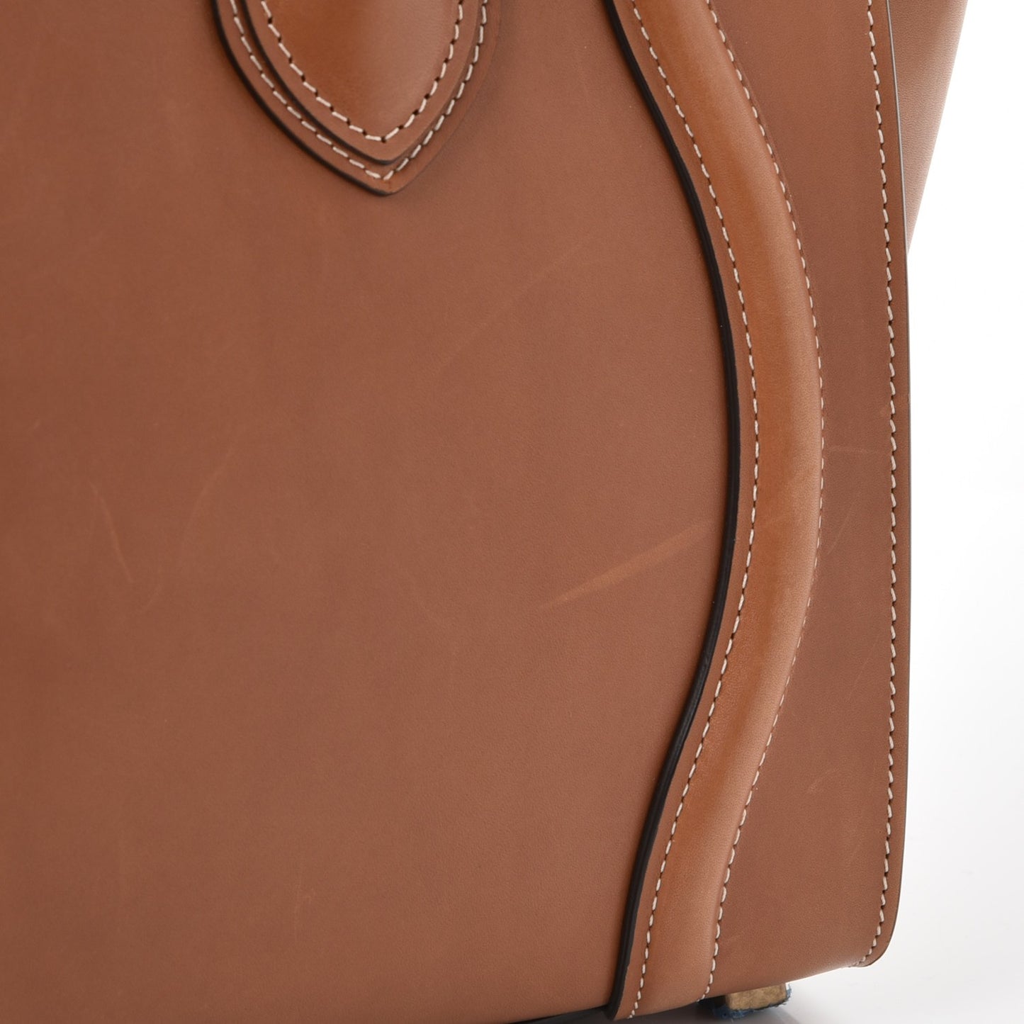 Natural Calfskin Micro Luggage Tan