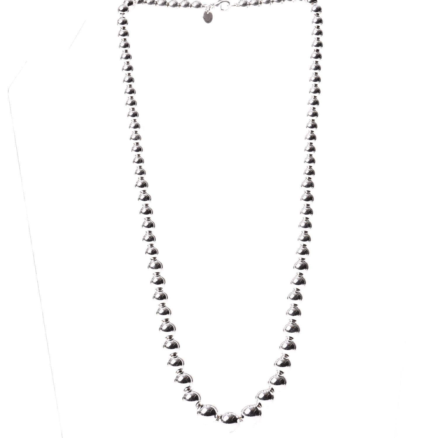 Tiffany Sterling Silver HardWear Graduated Ball Necklace 2 of 4