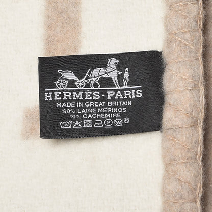 Hermes Wool Cashmere Avalon III Blanket Coco Camomille 4 of 4