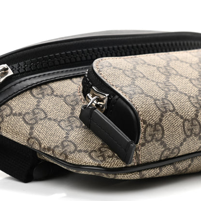 Gucci GG Supreme Monogram Belt Bag Black 10 of 11