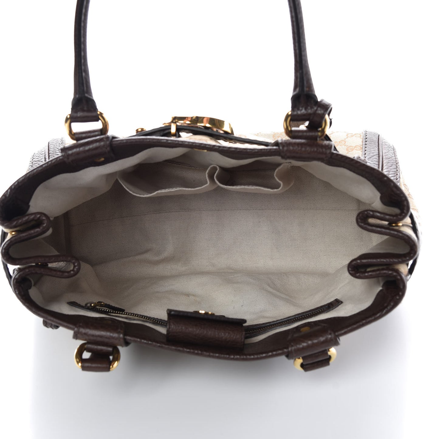 Monogram Medium GG Running Tote Dark Brown