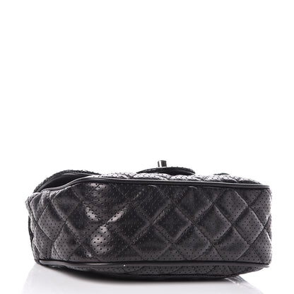 Chanel Lambskin Perforated Mini Rectangular Flap Black 4 of 9