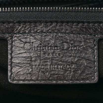 Christian Dior Crinkled Calfskin Large Lady D-Sire Tote Black 6 of 10