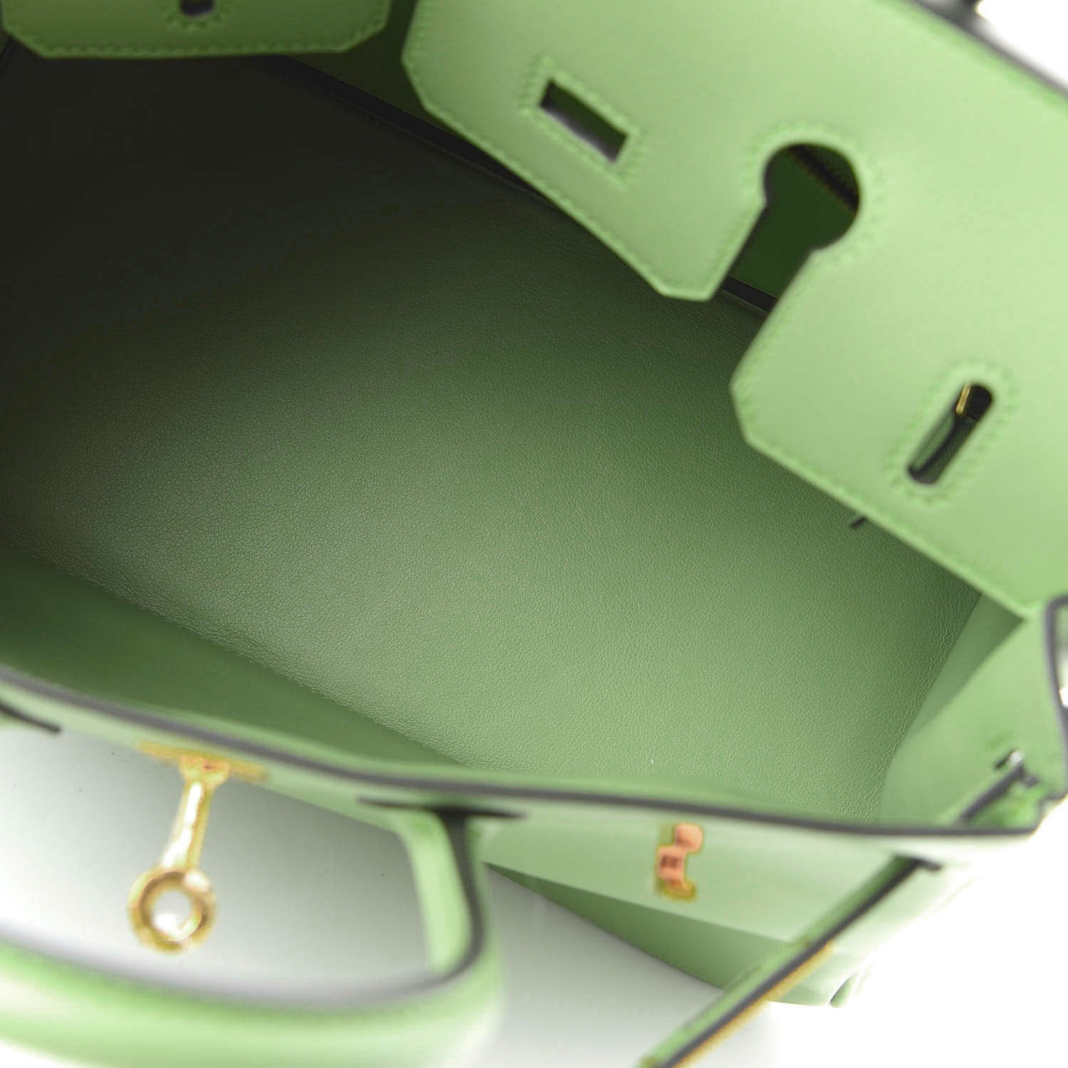 Hermes Swift Birkin 25 Vert Criquet 5 of 12