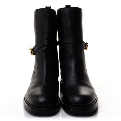Christian Dior Calfskin Empreinte Ankle Boot 38.5 Black 2 of 11