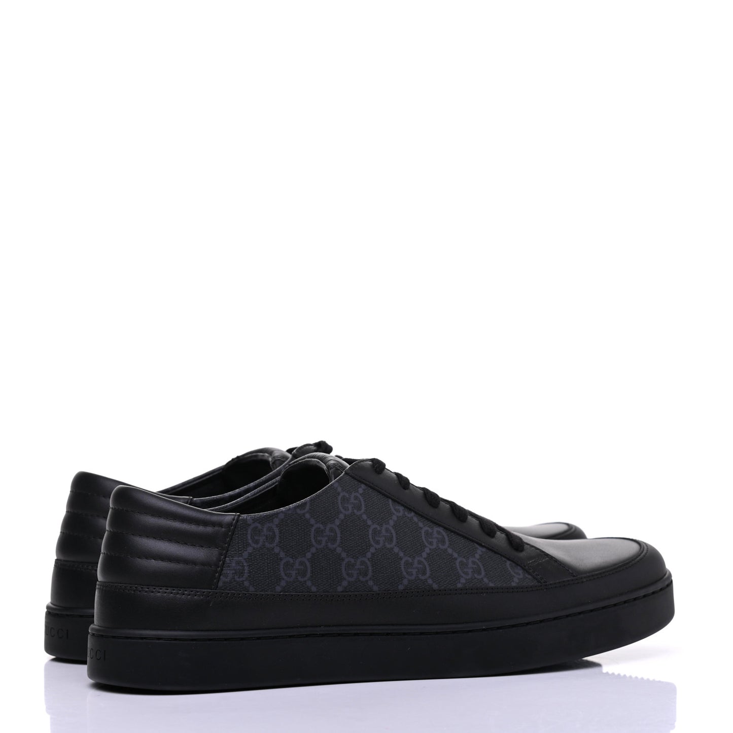 GG Supreme Monogram Mens Low Top Sneakers 11 Black