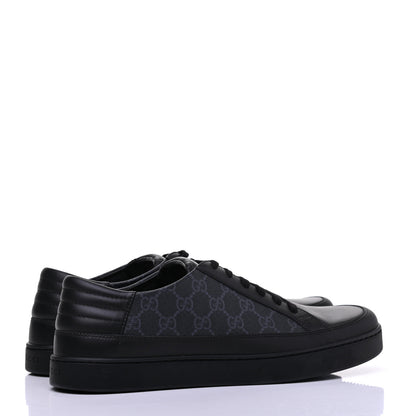 Gucci GG Supreme Monogram Mens Low Top Sneakers 11 Black 4 of 9