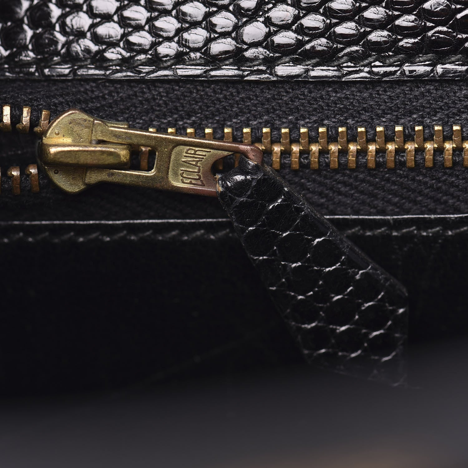 Hermes Lizard Kelly Sellier 32 Black 13 of 35