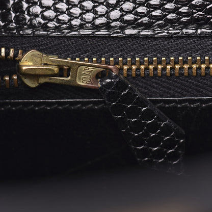 Hermes Lizard Kelly Sellier 32 Black 13 of 35