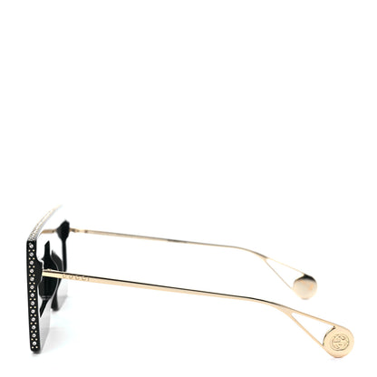 Gucci Acetate Crystal Mask-Frame Sunglasses GG0431S Black 3 of 7