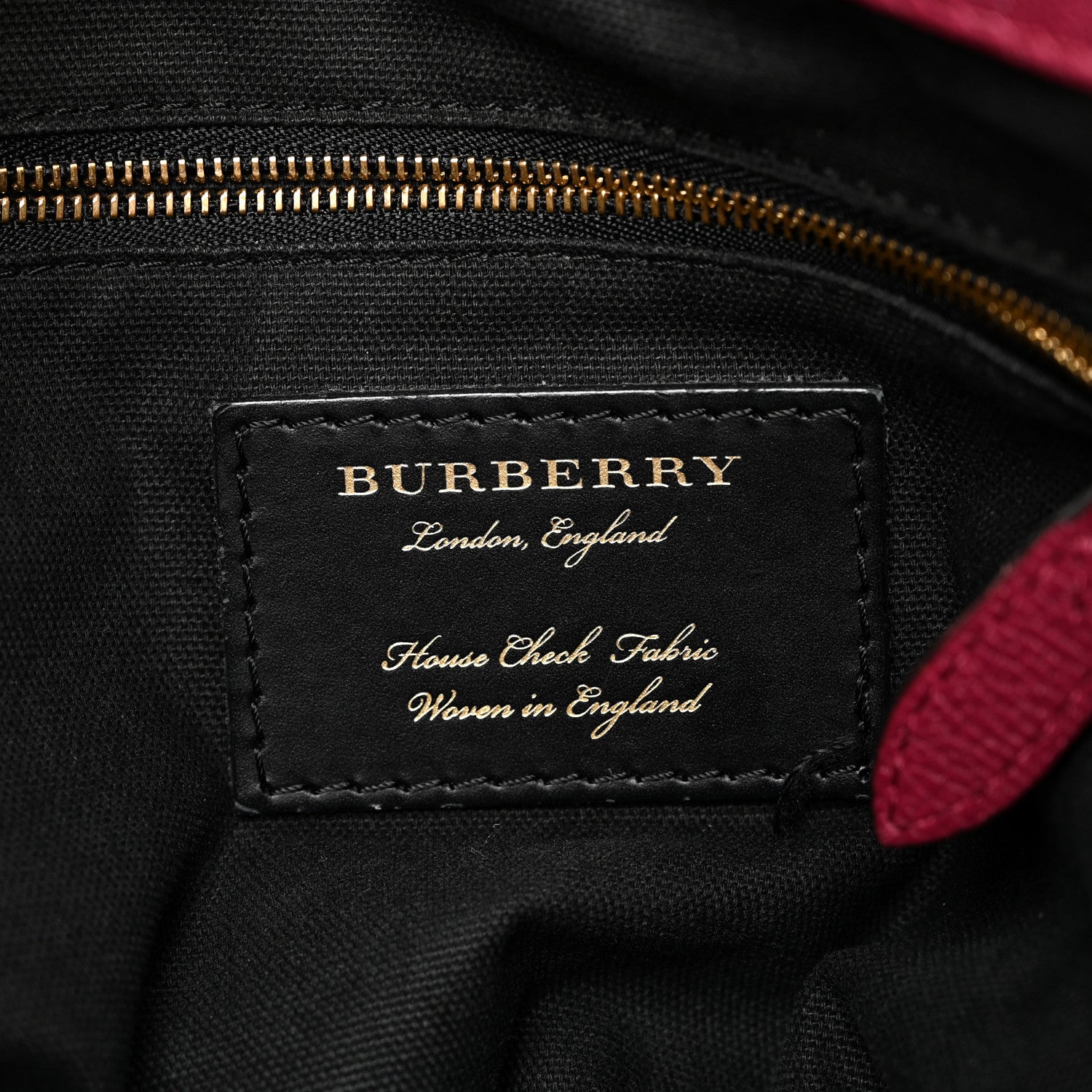 Burberry Grainy Calfskin House Check Small Canterbury Berry Pink 6 of 9