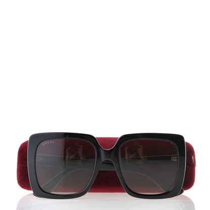 Gucci Crystal Square Frame GG Sunglasses GG0418S Black 8 of 8