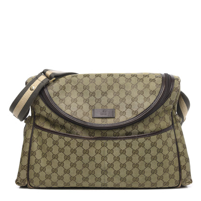 Gucci Monogram Large Diaper Bag Dark Brown 1 of 22