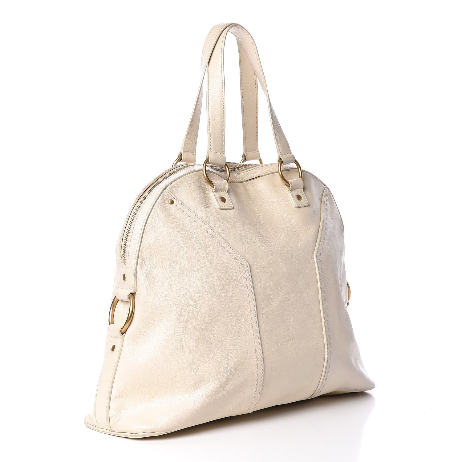 Saint Laurent Calfskin Oversized Muse Ivory 3 of 31