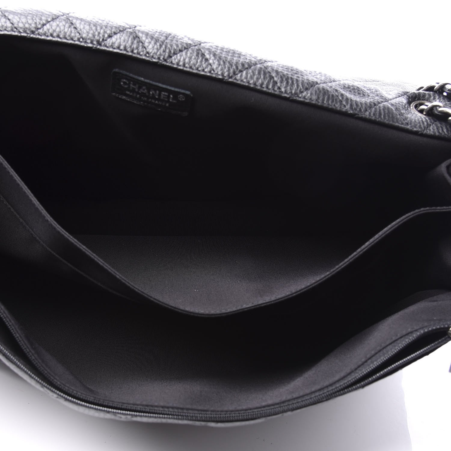 Chanel Calfskin Quilted XXL Travel Flap Bag Black 4 of 11