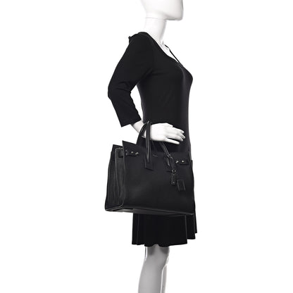Saint Laurent Grained Calfskin Small Supple Sac De Jour Black 3 of 13