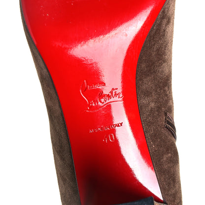 Christian Louboutin Veau Velours Tiagadaboot 70 Ankle Boots 40 Cognac 6 of 7
