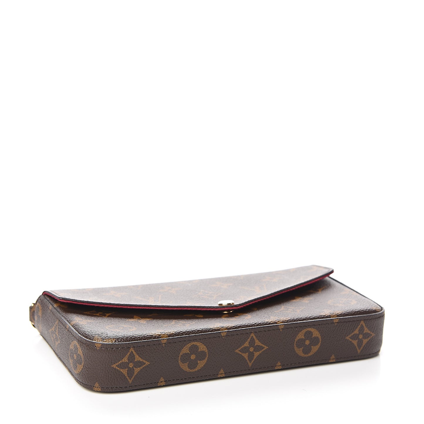 Monogram Pochette Felicie Chain Wallet Fuchsia