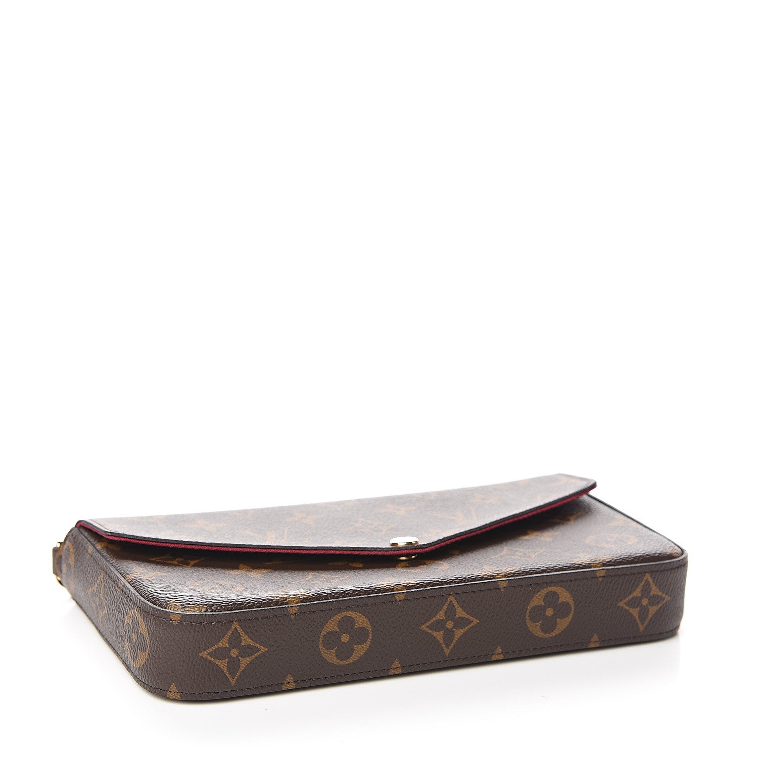 Louis Vuitton Monogram Pochette Felicie Chain Wallet Fuchsia 3 of 11