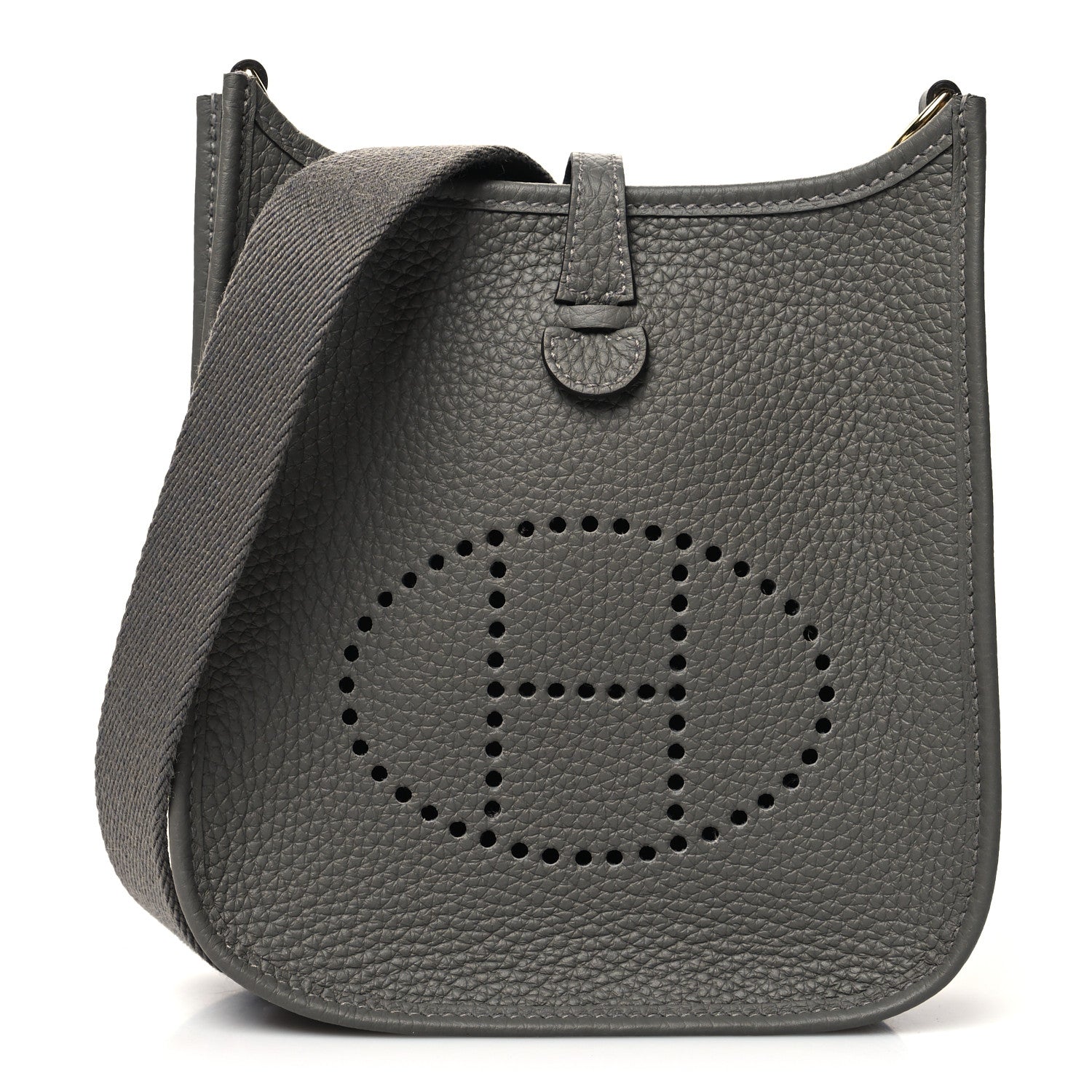 Hermes Taurillon Clemence Evelyne TPM Gris Meyer 1 of 10