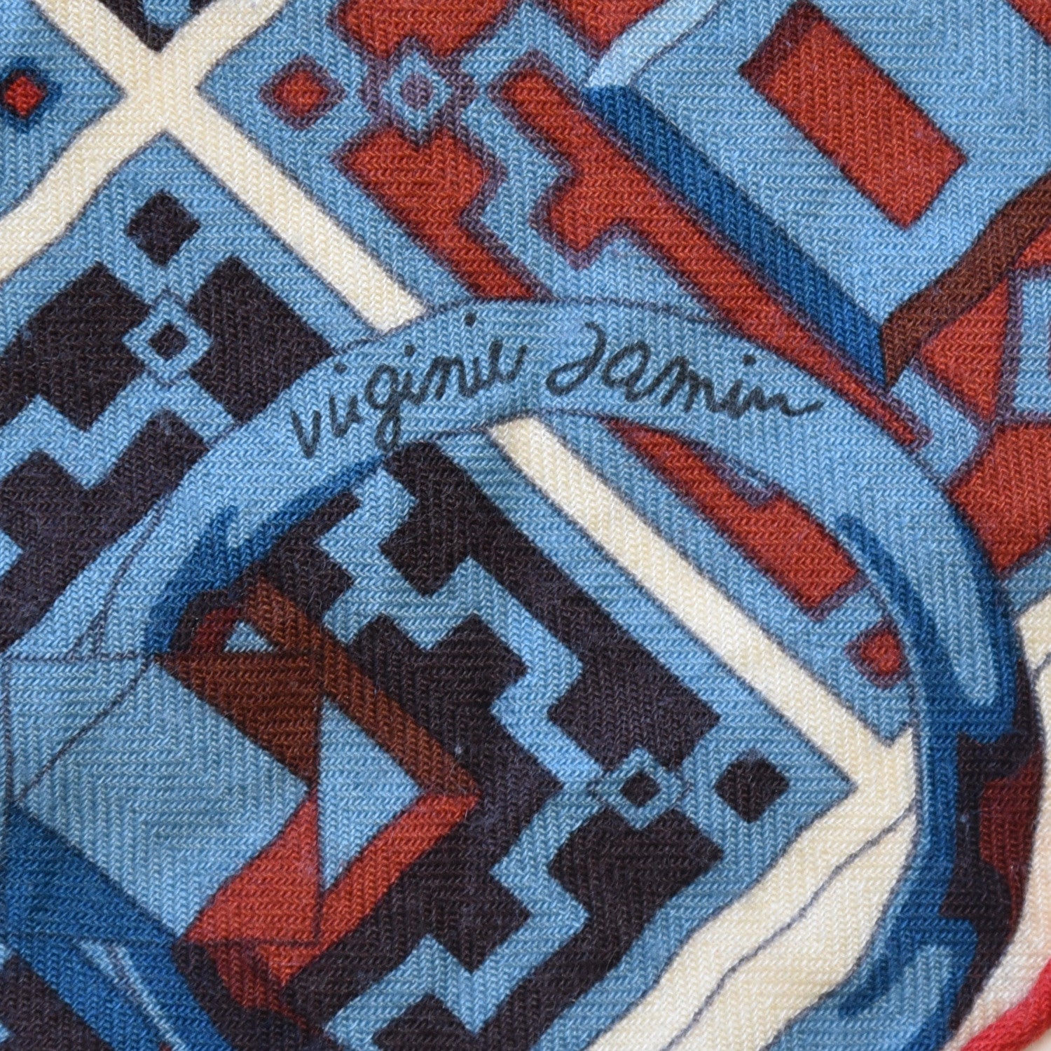 Hermes Cashmere Silk Colliers de Chiens Shawl 140 Rouge Petrole Canard 5 of 12
