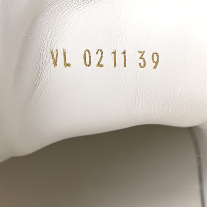 Louis Vuitton Calfskin Damier Azur Run Away Sneakers 39 White 9 of 10