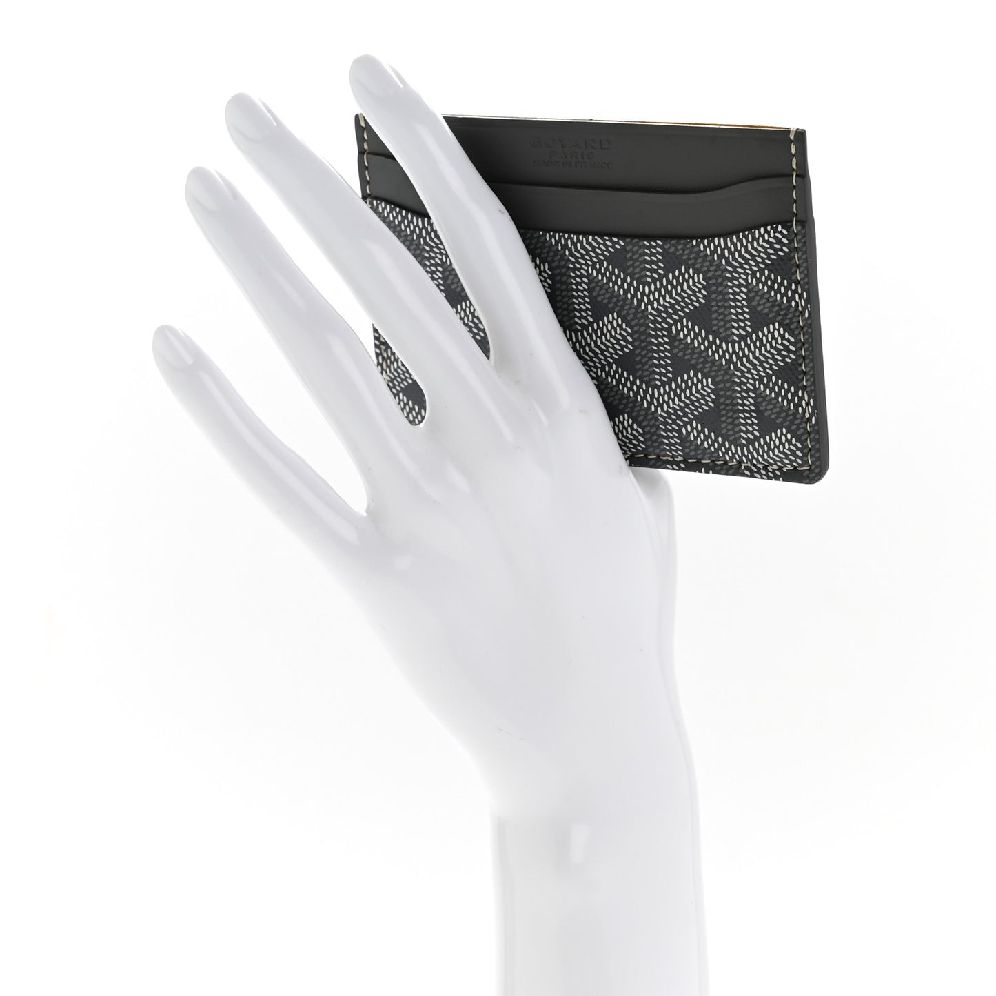 Goyardine Saint Sulpice Card Holder Grey