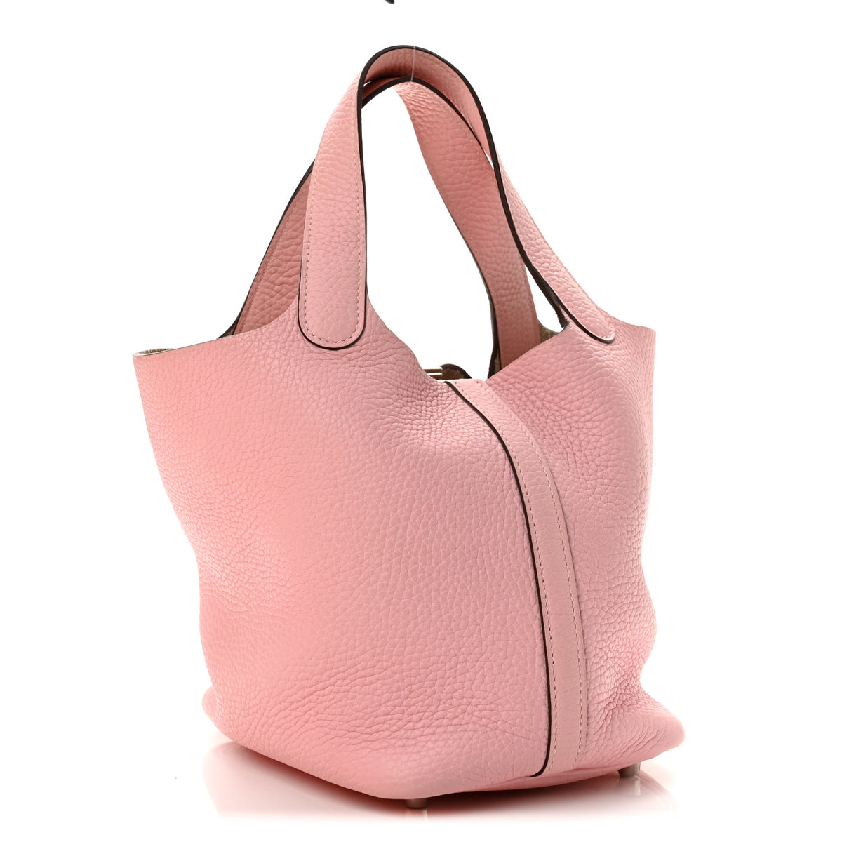 Hermes Taurillon Clemence Picotin Lock 18 PM Rose Sakura 3 of 14