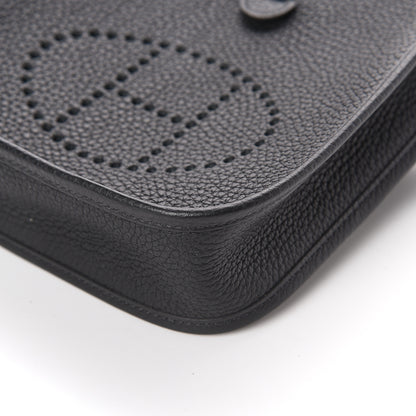Hermes Taurillon Clemence Evelyne TPM Black 9 of 9