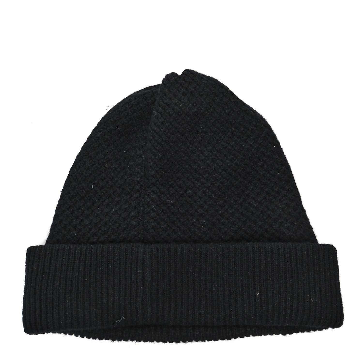 Chanel Cashmere CC Logo Beanie Hat Black 3 of 5