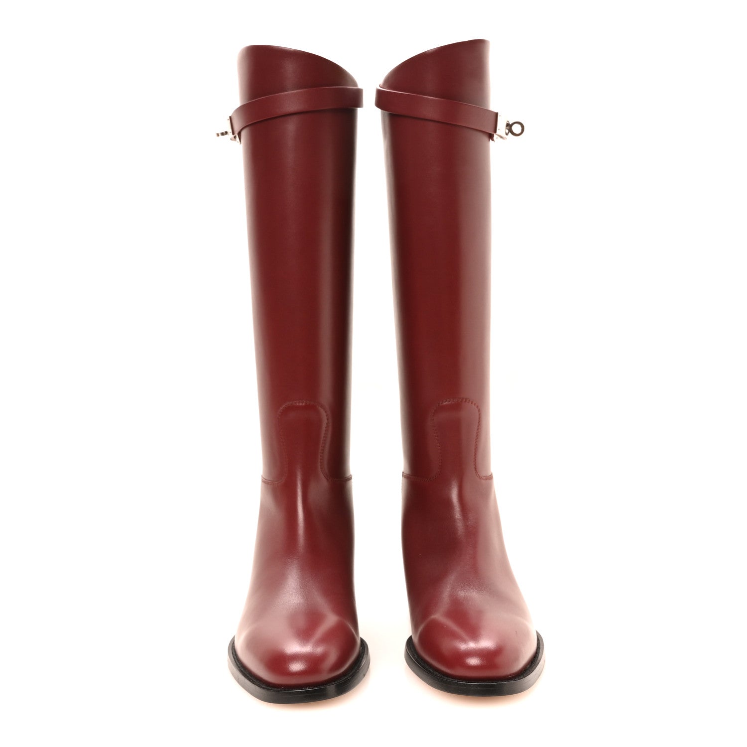 Hermes Swift Kelly Jumping Boots 37 Rouge H 3 of 8