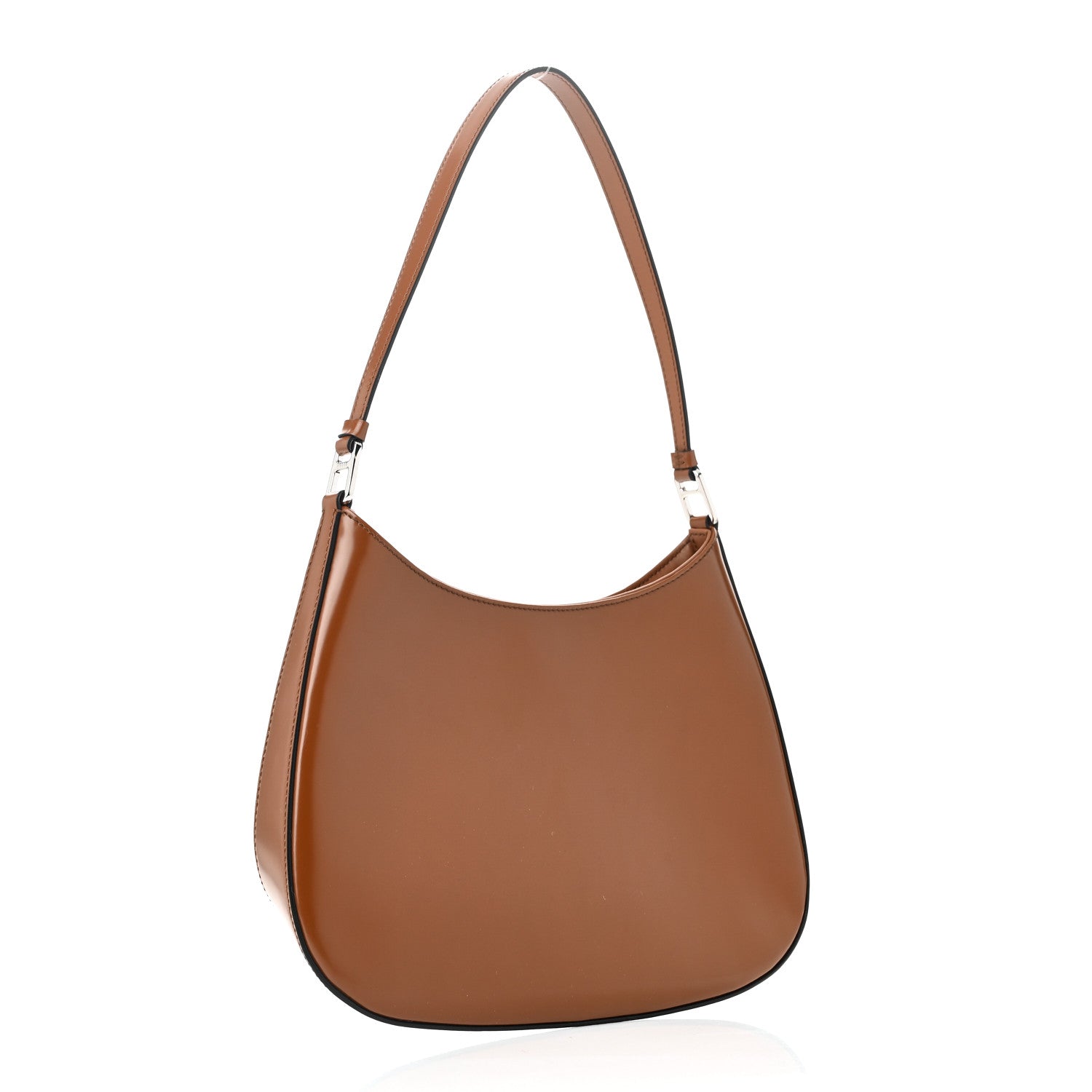 Prada Spazzolato Cleo Shoulder Bag Tobacco 3 of 9