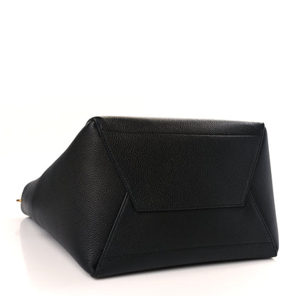 Celine Soft Grained Calfskin Sangle Bucket Bag Black 4 of 8