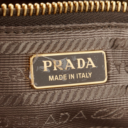 Prada Shiny Nappa Medium Shoulder Bag Pewter 6 of 10