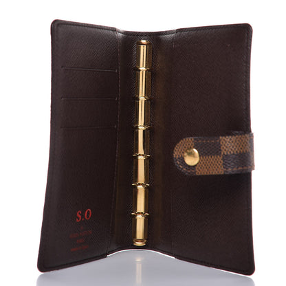 Louis Vuitton Damier Ebene Small Ring Agenda Cover 5 of 7