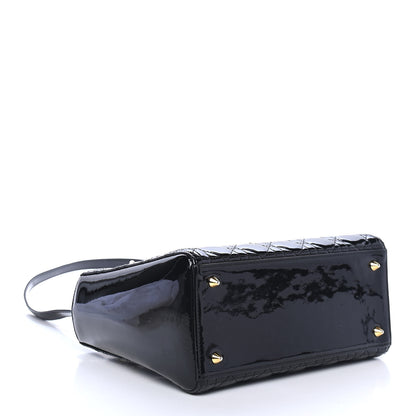 Christian Dior Patent Cannage Medium Lady Dior Black 3 of 4