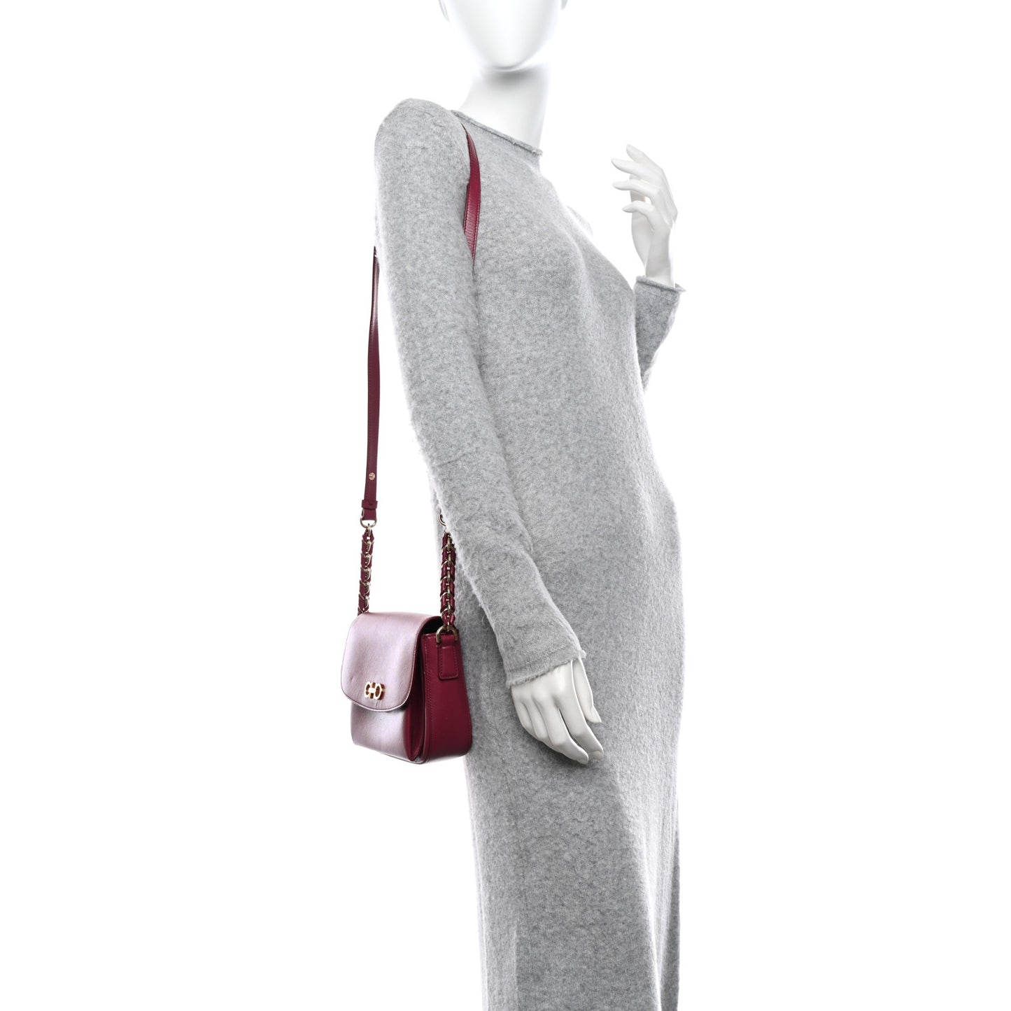 Saffiano Sandrine Shoulder Bag Wine