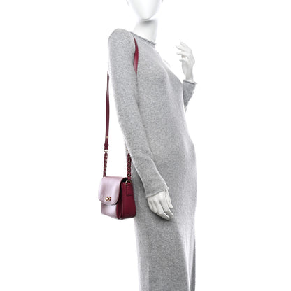 Salvatore Ferragamo Saffiano Sandrine Shoulder Bag Wine 2 of 15