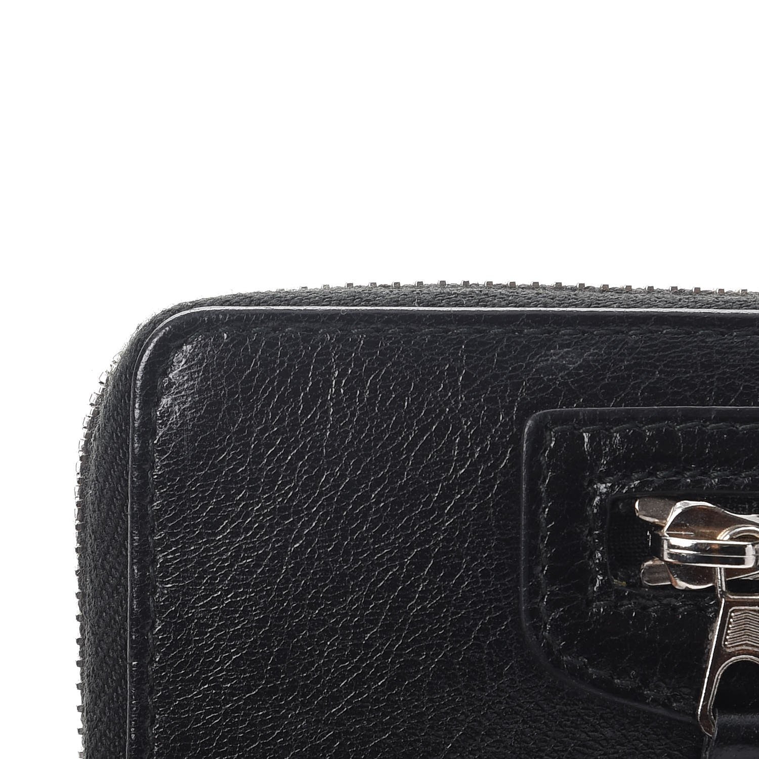 Balenciaga Agneau Giant 12 Silver Hardware Continental Zip Around Wallet Black 10 of 11
