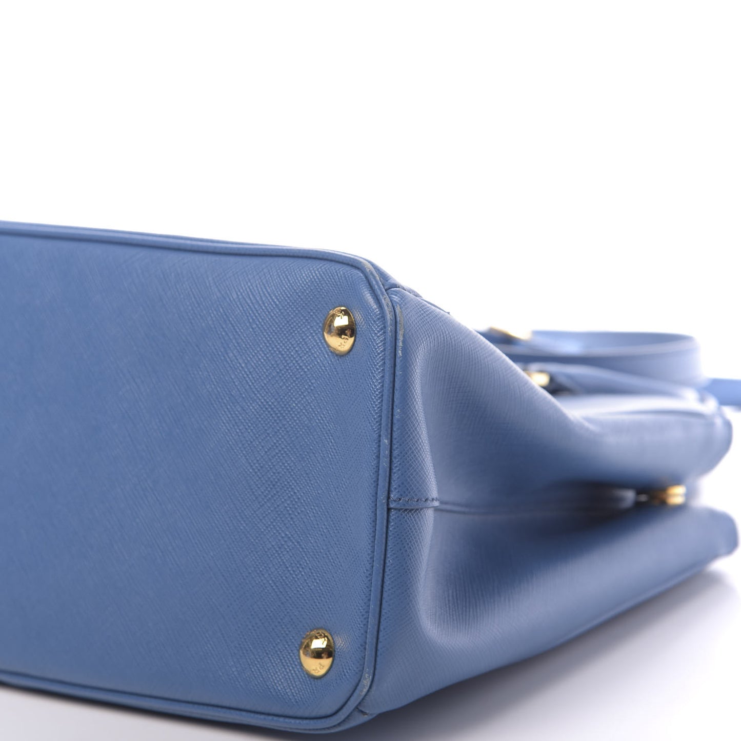 Saffiano Small Galleria Double Zip Tote Cobalto