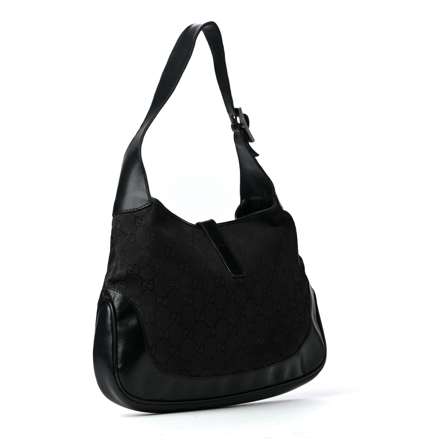 Gucci Monogram Small Jackie O Hobo Black 3 of 33