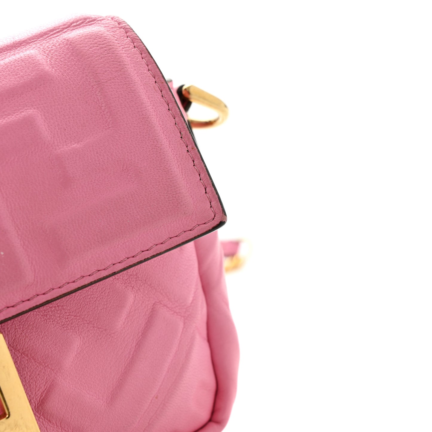 Nappa FF 1974 Embossed Mini Baguette Lollypop
