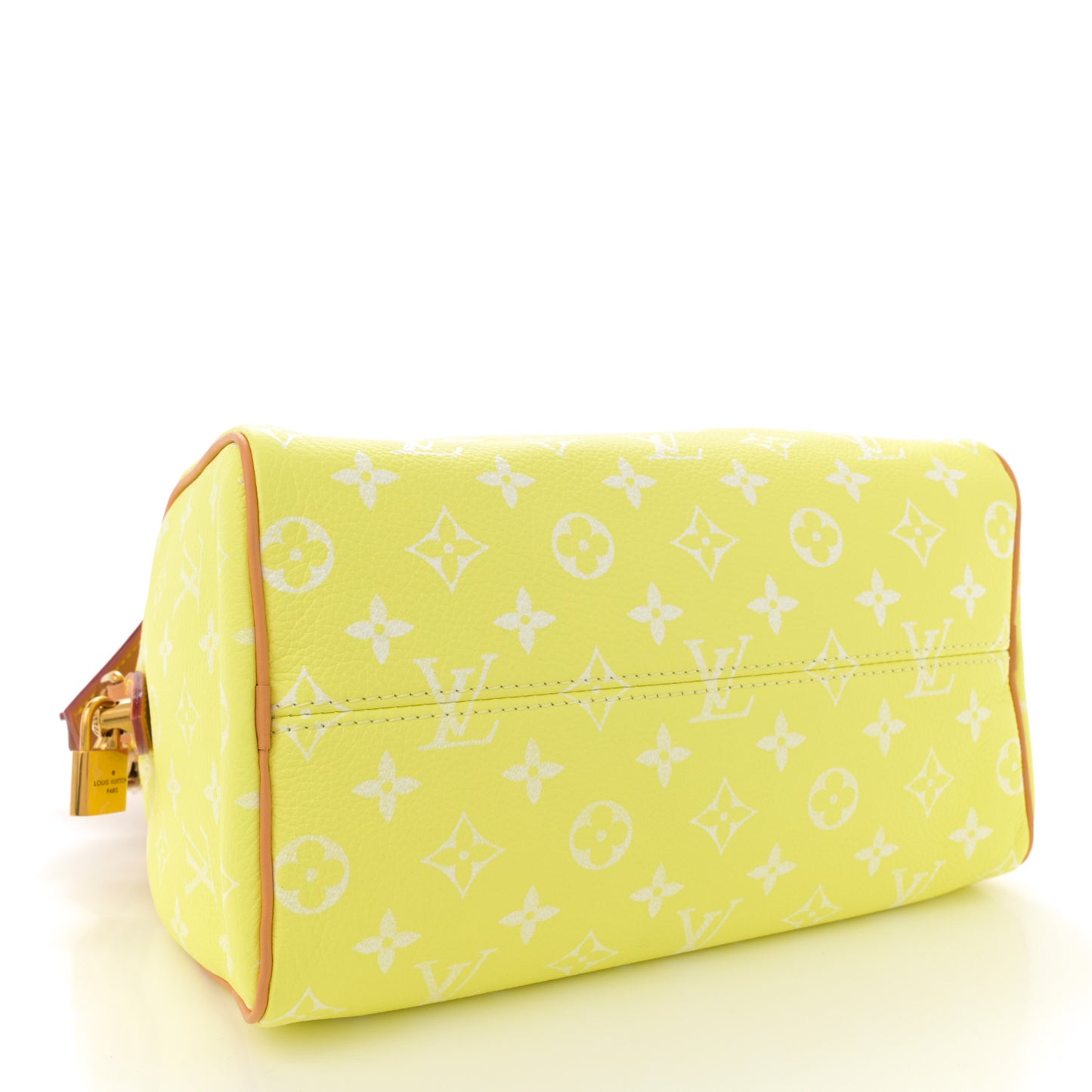 Calfskin Monogram Speedy P9 Bandouliere 25 Lemonade Yellow