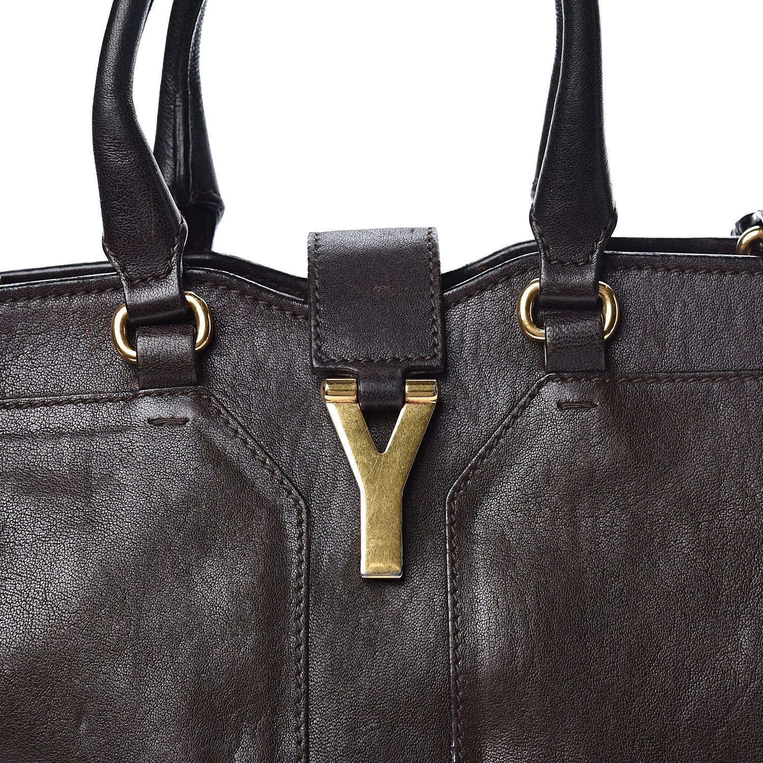 Saint Laurent Sheepskin Small Cabas ChYc Dark Brown 23 of 23